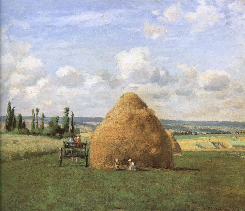 Camille Pissarro Buy Haystack Norge oil painting art